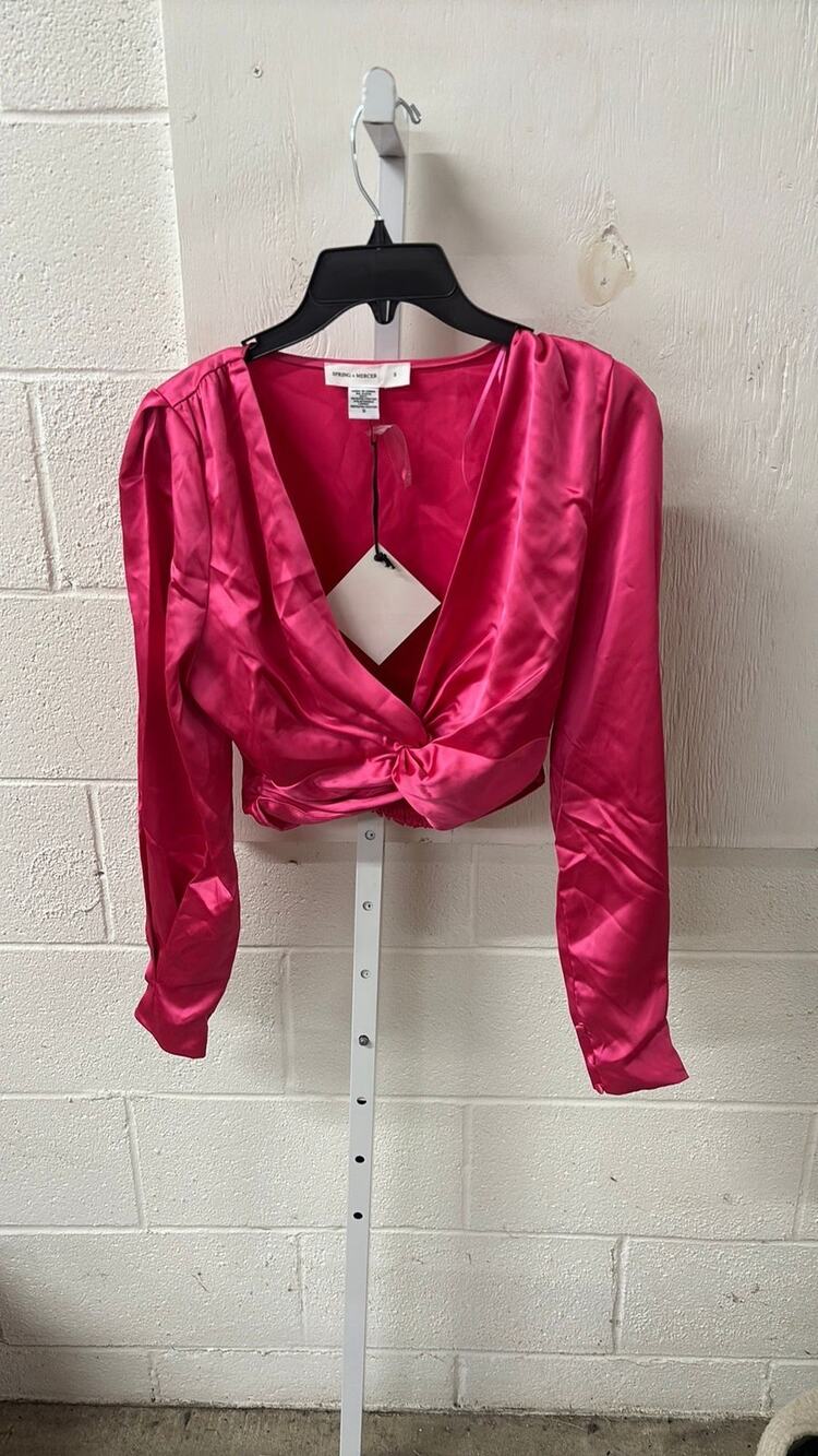 Spring and Mercer Size S. NWT Pink long sleeve